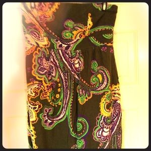 Strapless cotton dress